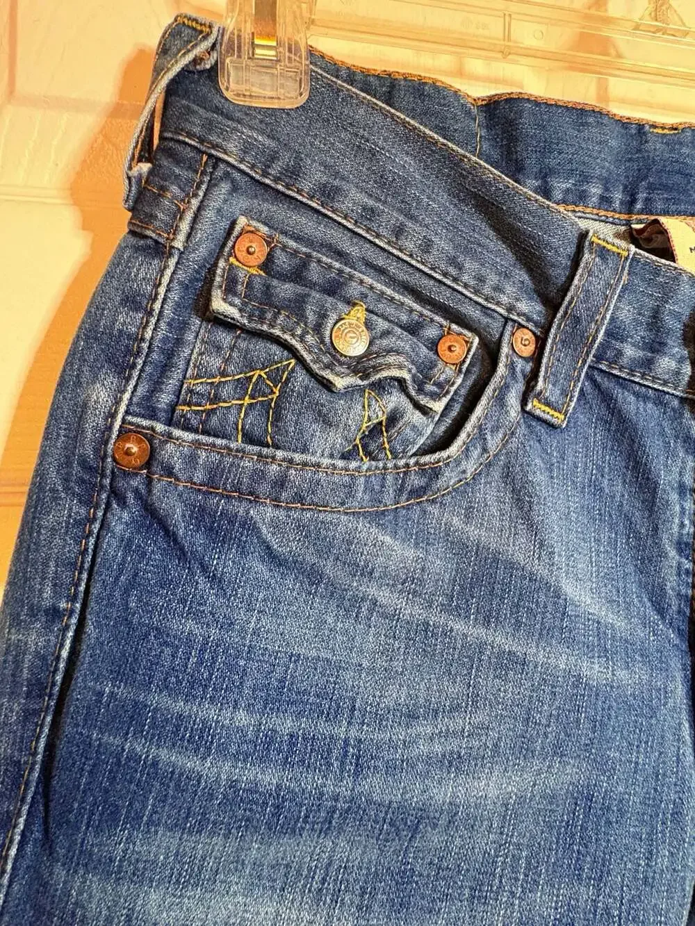 Vintage True Religion Billy Big T Bootcut Denim Jeans Size 33 #1189